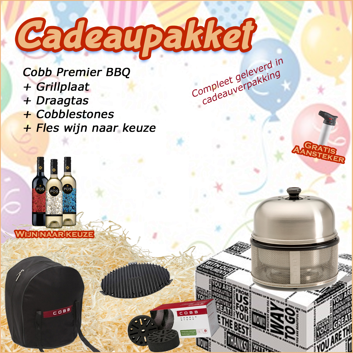 Cobb Premier CadeauPakket - Grillplaat