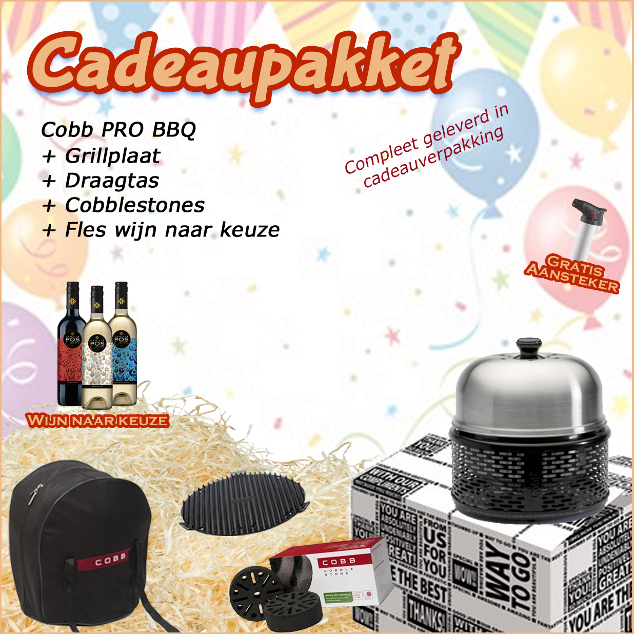 Cobb PRO CadeauPakket - Grillplaat