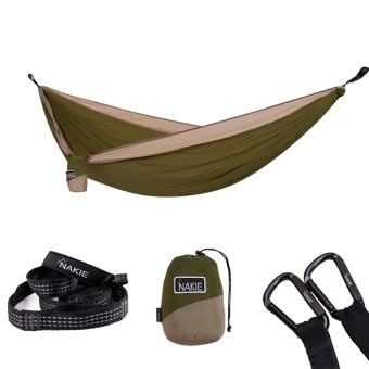 Olive Green gerecyclede hangmat incl. riemen