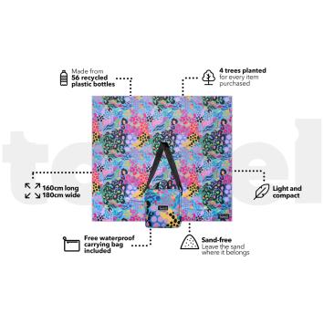 XL Kasey Rainbow gerecycled strandkleed