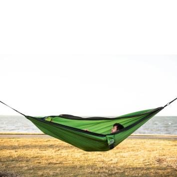 Forest Green gerecyclede hangmat incl. riemen