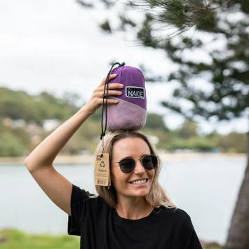 Mulberry Purple gerecyclede hangmat incl. riemen