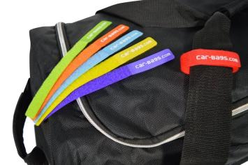 Bagage label set klittenband, 6 st.